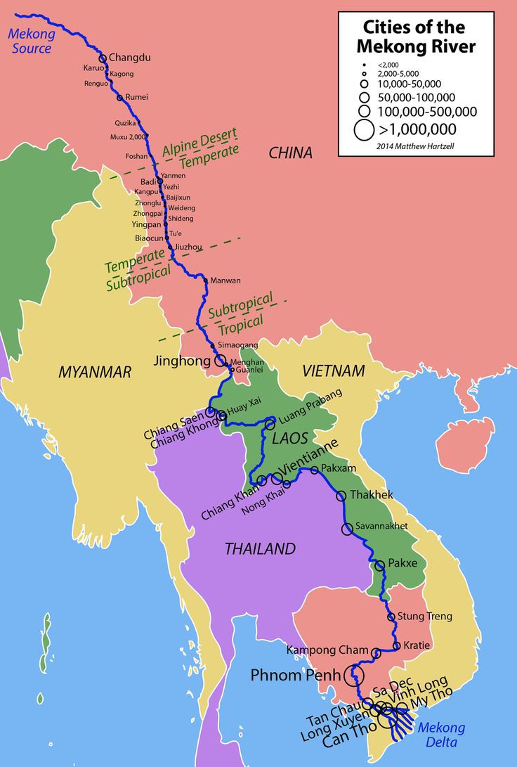 fleuve mekong carte